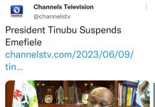 Suspended CBN gov, Emefiele