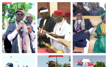 Swearing-in reception: Sen Binos thanks Fintiri, constituents for support Senator Binos Dauda Yaroe and constituents during the ceremony