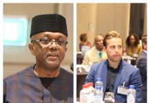 Nigeria's ambassador to Belgium Mr. Obinna Chiedu Onowu and cross section of participants at Nigeria Belgium Luxembourg business forum in Brussels.