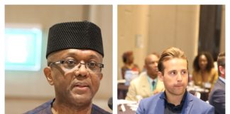 Nigeria's ambassador to Belgium Mr. Obinna Chiedu Onowu and cross section of participants at Nigeria Belgium Luxembourg business forum in Brussels.