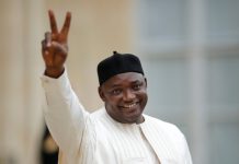 The Gambian President, Adama Barrow.