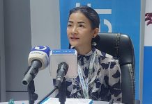 UNICEF North East Chief of Field Office Phuong Nguyen at a media briefing to commemorate World Breastfeeding Week in Maiduguri.