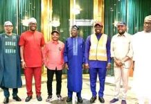Leadership of organized labour after a meeting with president Bola Ahmed Tinubu.