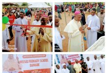 Pictures of the commissioning of Missio primary school Damare.