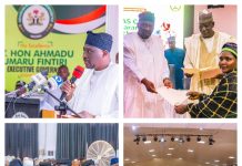 Governor Fintiri unveiling the credit guarantee scheme today at Government house Yola.