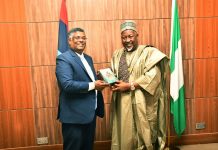 Nigeria and Indian representatives during the epoch making collaboration.