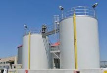 An Oil depot.