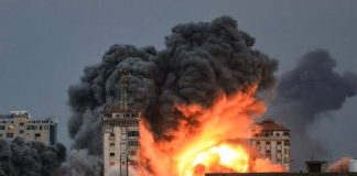 Isreal's blitz on Gaza.