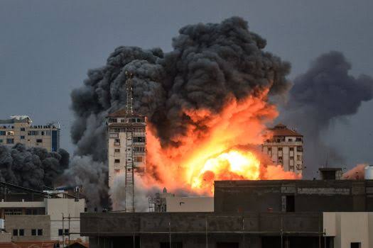 Isreal's blitz on Gaza.