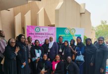 Group picture of members of NBAWF in Adamawa after the interactive session on Wednesday.