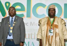 Perm sec defence and NMA national president during the meeting on Friday.