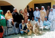 District head of Girei, Ahmed Ibrahim Mustapha with FIDA team and other stakeholders after the advocacy visit. Thursday in Girei.