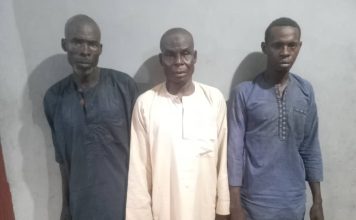 Suspected kidnappers.