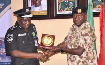 23 brigade commander hosts new Adamawa CP, harps on collaboration Adamawa CP and Brigade Commandant of 23 armoured brigade Yola.