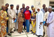 Group photo of participants of the parley which took place at Green City hotel on Wednesday.