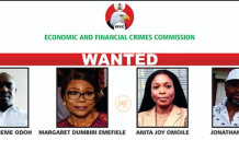Mugshot of Emefiele's wife and three others.