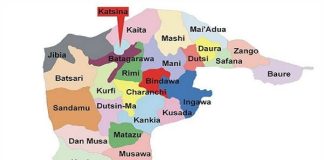 Map of Katsina State.