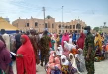 Beneficiaries of NAF medical outreach.