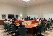 Pix of the meeting between Obasanjo and the ex lawmakers.