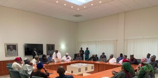 Pix of the meeting between Obasanjo and the ex lawmakers.