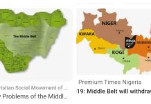 Map of Nigeria.