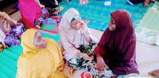 A play session during the training.