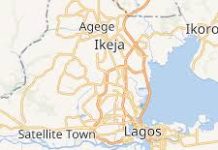 Map of Lagos State.