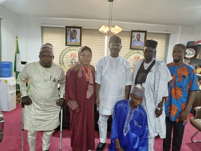 A group photo of the national and Bauchi officials of NCPWDs.