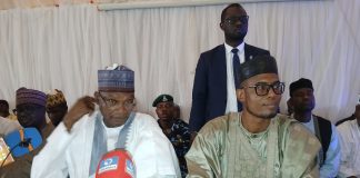 Minister of education, Prof Tahir Mamman during the townhall meeting on Sunday in Yola.
