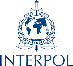 Interpol logo. Interpol logo.