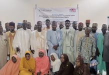 Participants at the training.