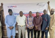 A group picture of partners during the occasion.