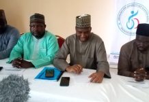 Speaker Gombe State house of Assembly and other lawmakers during the event.