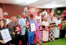 Group pictures of stakeholders during the celebration of world humanitarian day at Govt House, Yola on Monday.