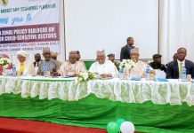 Policy makers during the flag off of the two day policy dialogue in Gombe State on Wednesday.