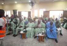 The independence service which took place on Tuesday in Yola.