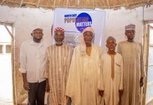 Community leaders and stakeholders during the advocacy visit.