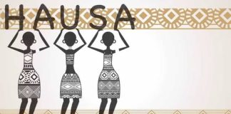 Hausa language logo.