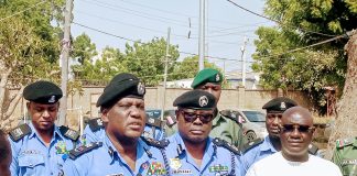 Adamawa CP addressing journalists at the end of the year press conference on Thursday in Yola.
