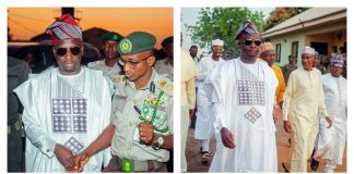 Pictures of Dr. N Musa during the event culminating in the release of 51 prison inmates in Yola.