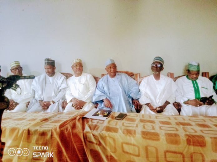 Stakeholders opposed to the creation of Fufore emirate during a press conference in Yola today.