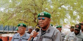 National Coordinator of operation whirlwind ACG Hussien Jibunu.