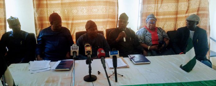 Mbula elders forum while addressing a press conference at NUJ over alleged marginalization in the proposed Bengo State on Saturday.
