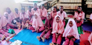 A formal ABEP class at a primary school in Gombi.