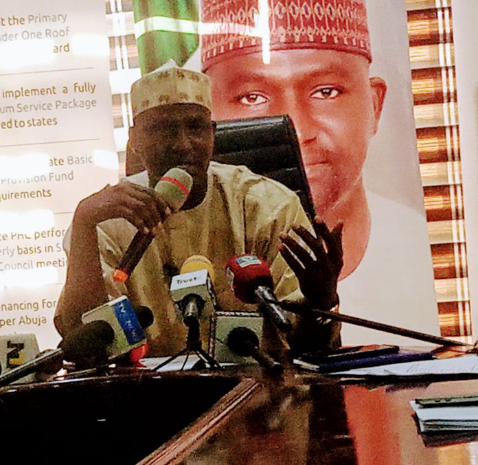 Dr. Sulaiman Bashir, the executive chairman of APHCDA during the media dialogue on Wednesday in Yola.