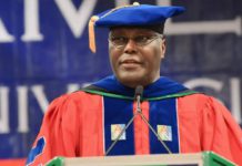 Founder of AUN Yola, and former vice president Atiku Abubakar.