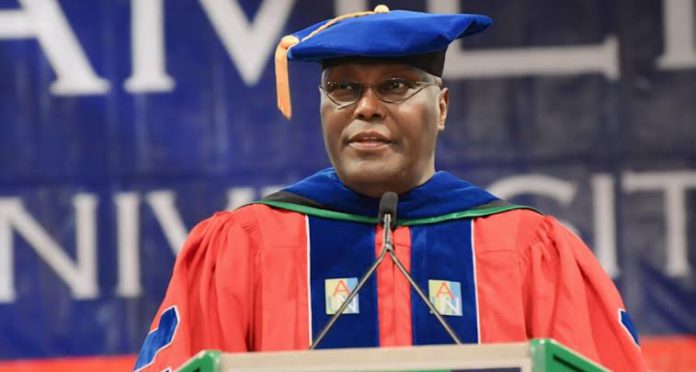 Founder of AUN Yola, and former vice president Atiku Abubakar.