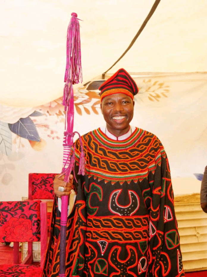 The Bishop in Full Chamba traditional regalia.