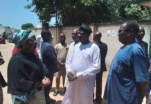 Prof Farauta during the condolence visit.