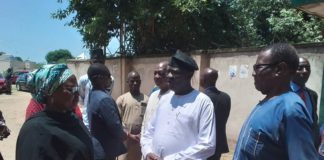 Prof Farauta during the condolence visit.